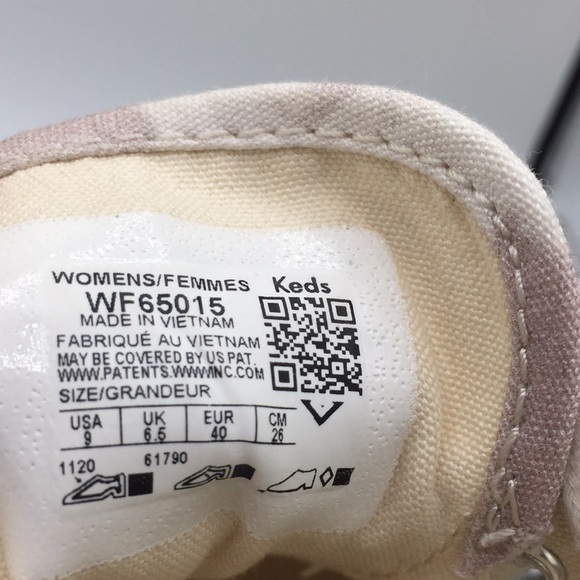 Keds Double Decker Ribbed Wave Pink and White Tie Dye Cotton Sneakers Si… - Picture 9 of 10